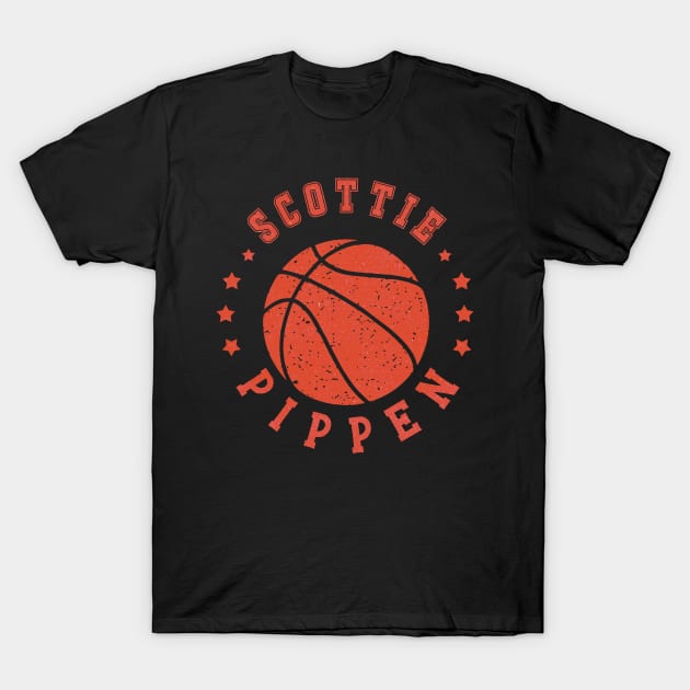 Classic Sports Design Pippen Beautiful Proud Name Basketball T-Shirt by TheFlashFactory